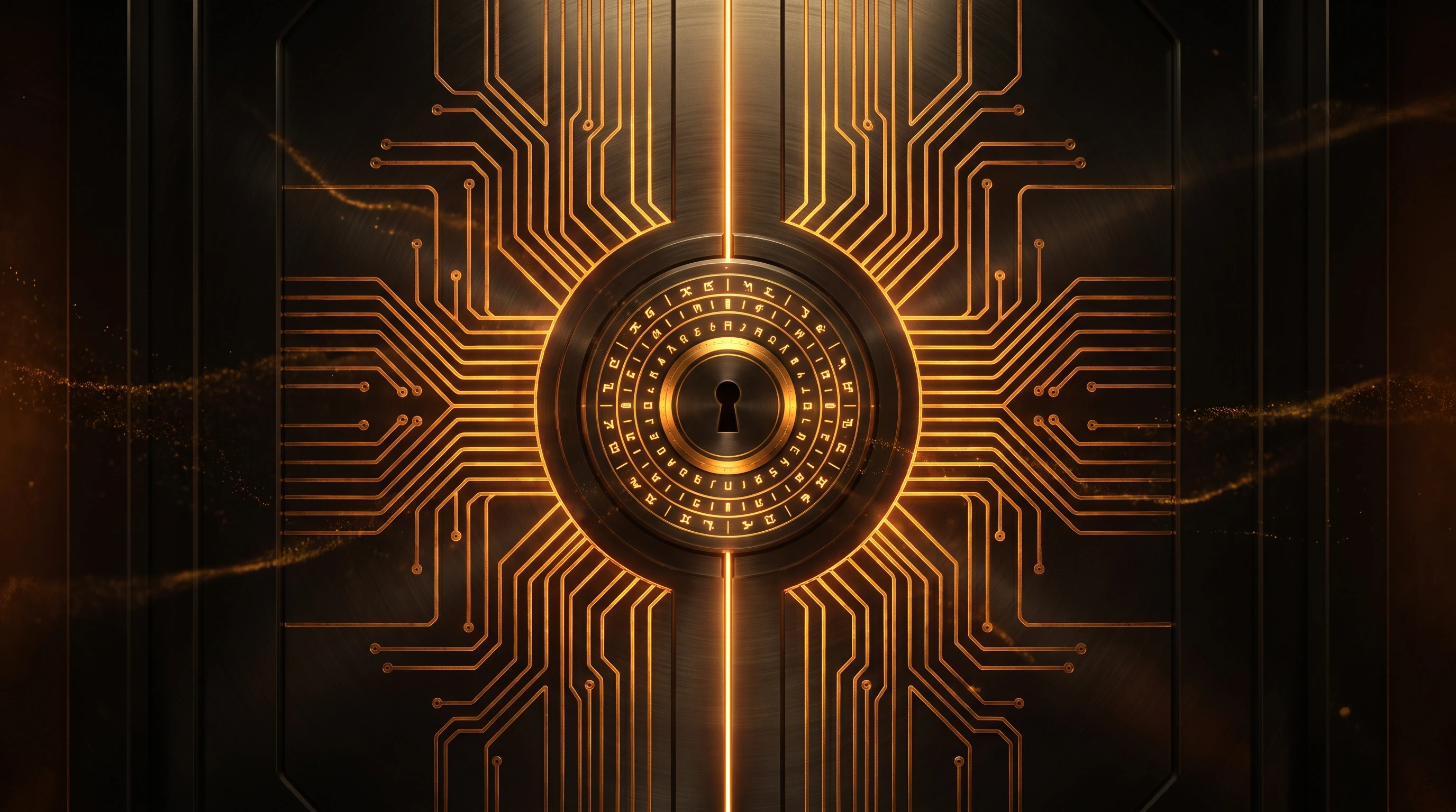 Sealed gold vault door