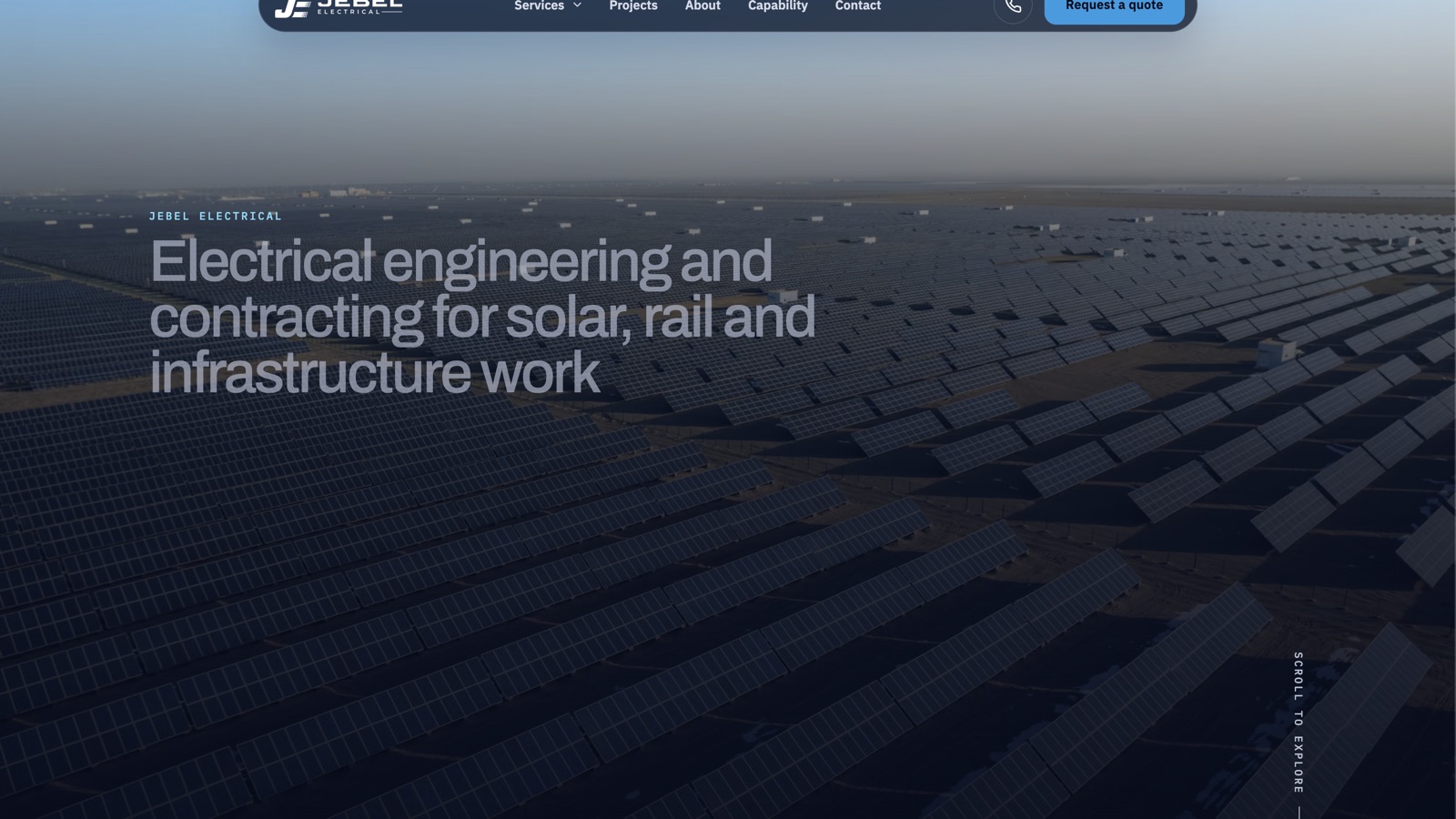 Jebel Electrical website